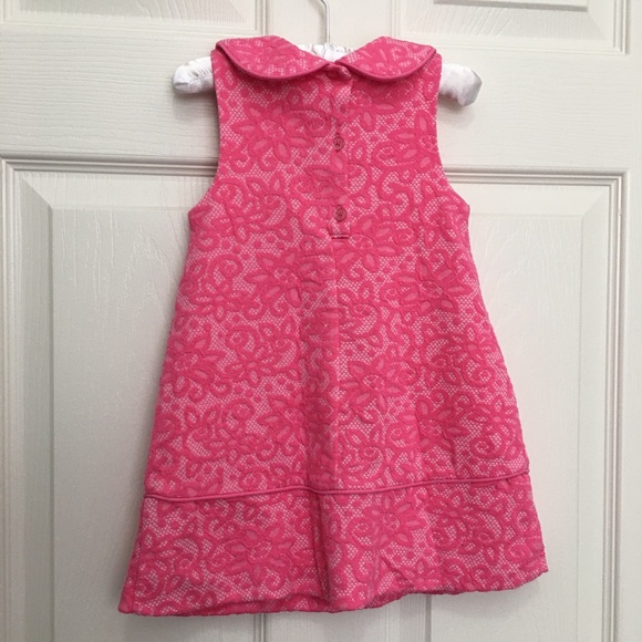 Pippa and Julie Pink Floral Retro Dress 2T - Picture 2 of 8